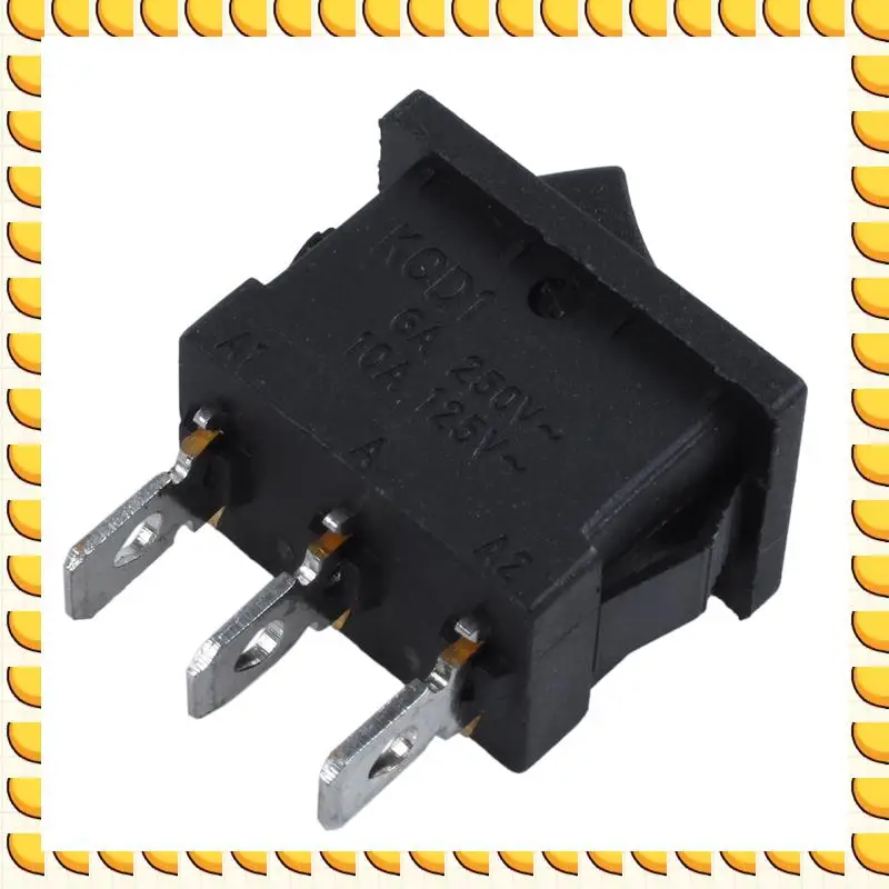 BAAU 6X SPDT ON-OFF-ON 3 Position Snap In Boat Rocker Switch AC 250V/6A 125V/10A