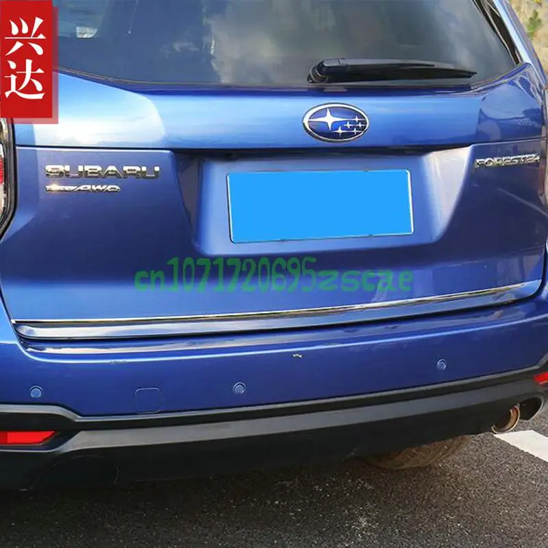 Subaru Forester için 2013 2014 2015 2016 2017 2018 arka Boot kapı bagaj kapağı Trim bagaj kapağı garnitür kalıplama şerit araba aksesuarları