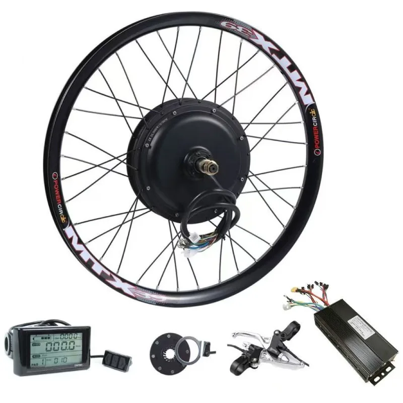 

20-29 Inch Mountain Bike Brushless Gearless Hub Motor Kit 48V/52V 1500W-2000W Rear Hub for Trail Commuting Off-Road E-Bike