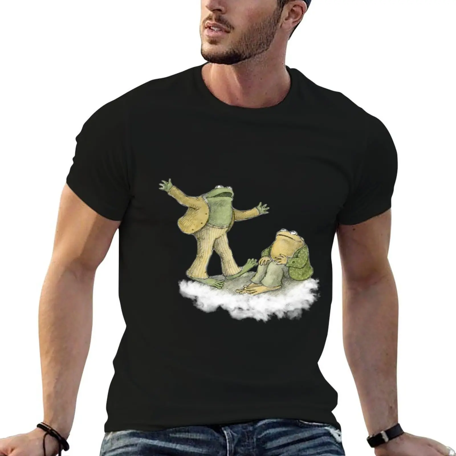 Frog and Toad T-Shirt cotton graphic tees Man t-shirt mens cotton t shirts
