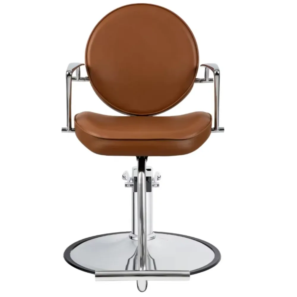 Barber Styling Chair for Hair  Salon Factory Portable Hair Styling Chair Brown Unique Salon Styling Chairs
