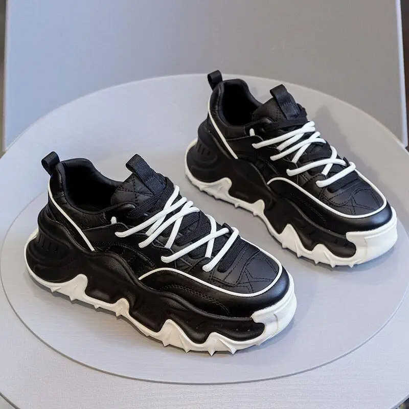 

Kawaii Casual Coat Set Fashion Children S Clothing Dad Shoes Women Chunky Platform Sneakers Casual Shoes Round Toe Korean Style
