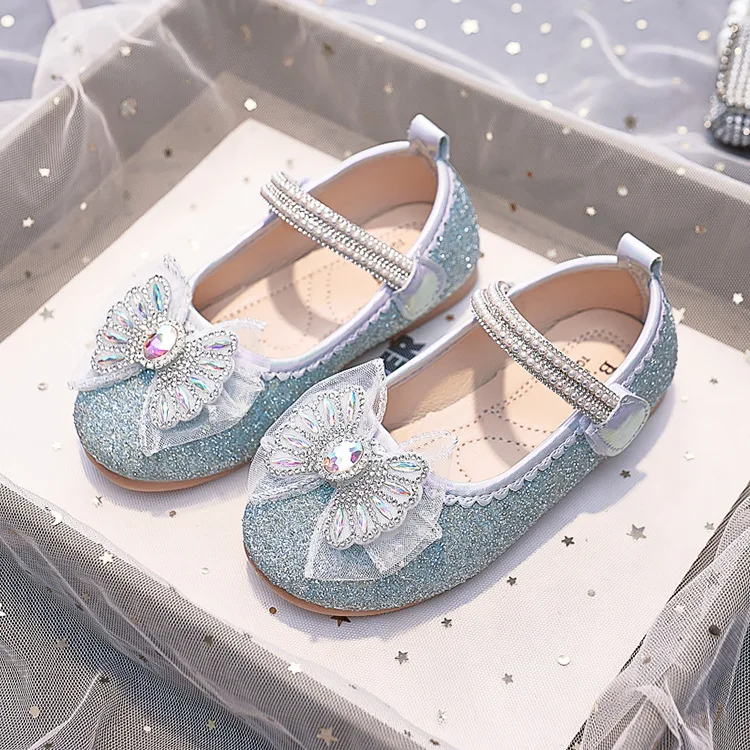 Strass-Haken-und-Schlaufen-Mädchen-Mary-Jane-Schuhe für Partys, Hochzeiten, Shows, elegante, süße Prinzessinnenschuhe – Detail 3