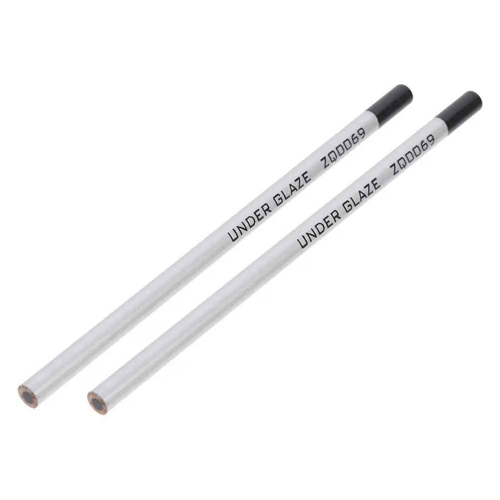 2Pcs Underglaze Color Pencils for Ceramic Pottery Art Precision Sketching Drawing Shading Decorating Bisque Surface Detail Tool