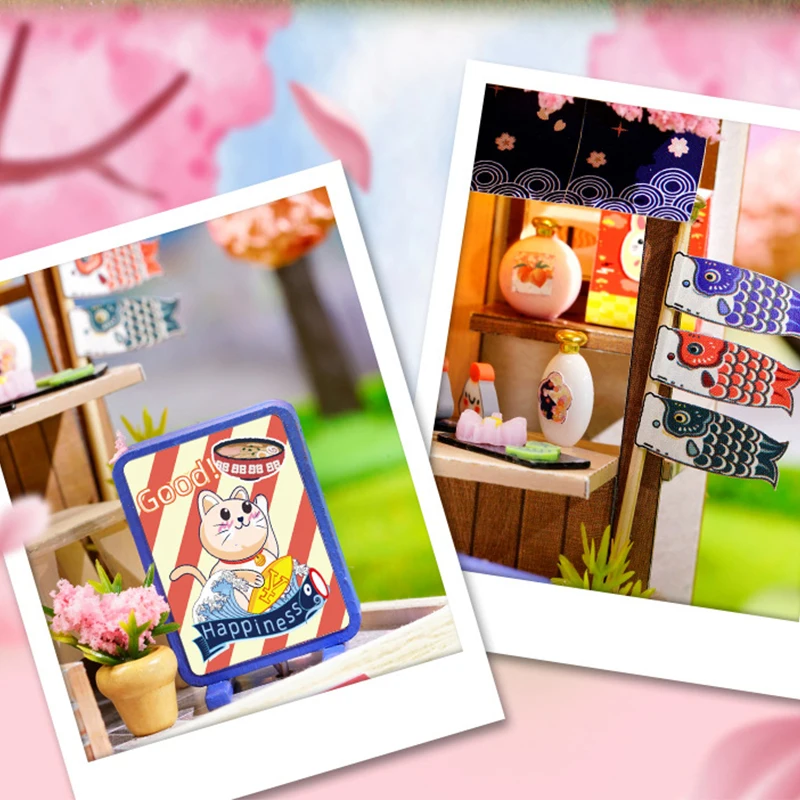 Mini Miniatur Puppenhaus DIY kleines Haus Kit Herstellung Zimmer Spielzeug Home Schlafzimmer Dekorationen mit Möbeln Holz Handwerk Puppenhäuser – Detail 12