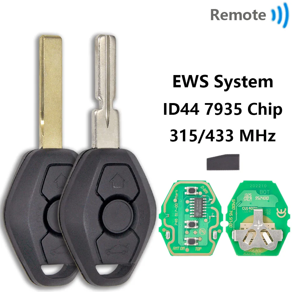 DR – grande puce ID44 PCF7935 MHz, système EWS à fréquence Variable, clé à distance de voiture pour BMW 1 3 5 7 E38 E39 E46 E65 X3 X5 Z3 Z4