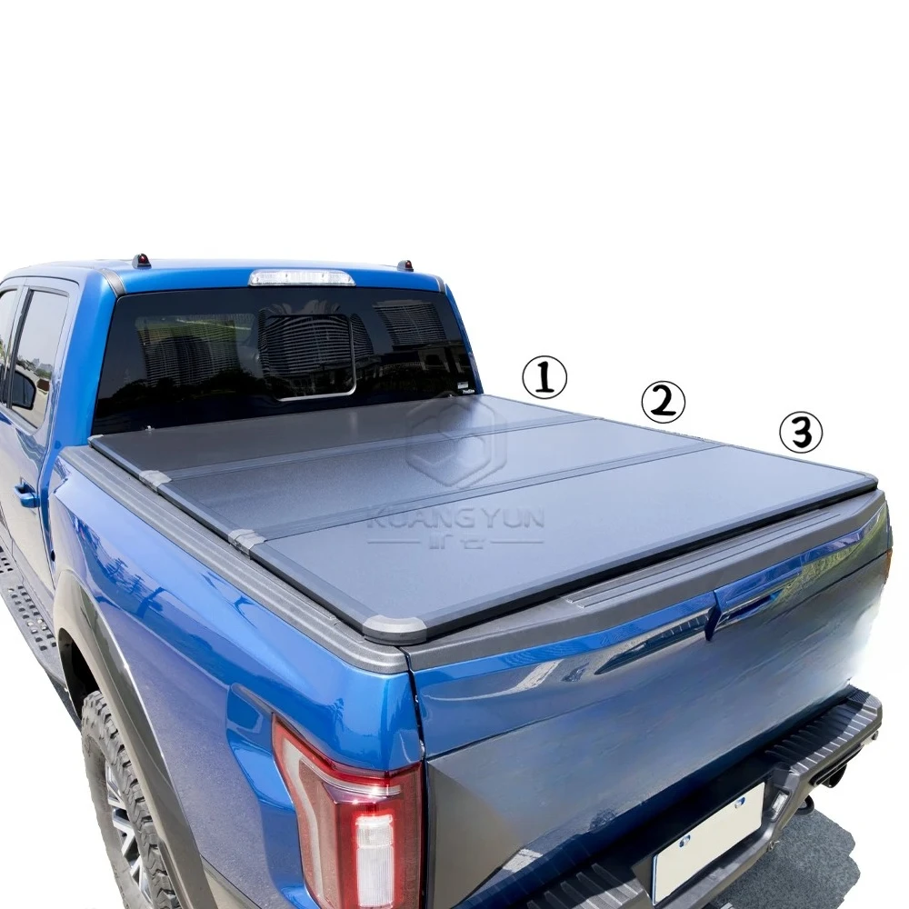 

Professional Manufacturer's Aluminum Hard Retractable Tonneau Cover Three-Fold Pickup Bed Cover for Dodge RAM1500 Model Ranger