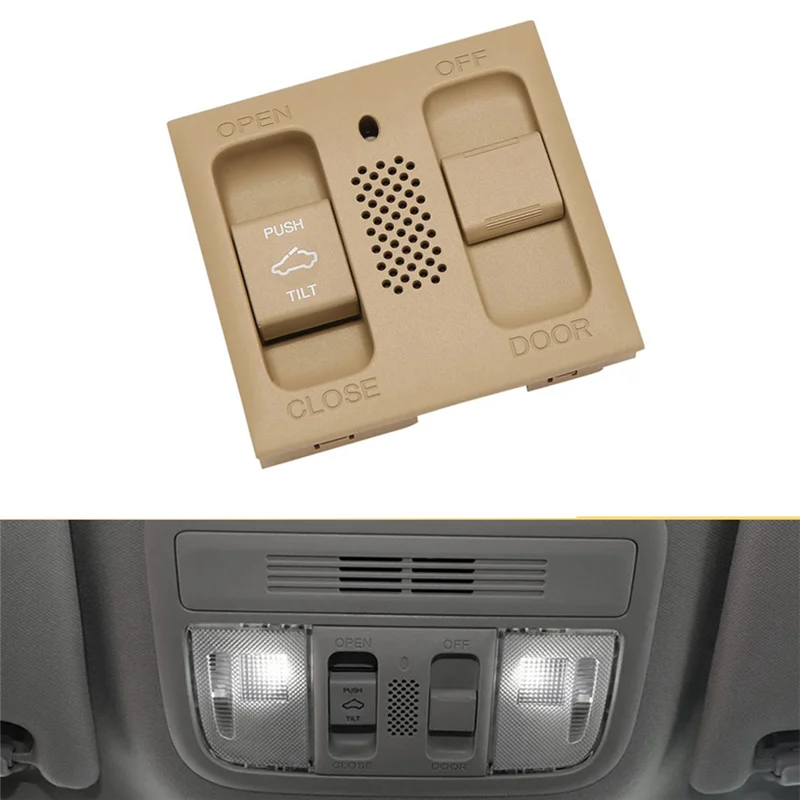 สวิตช์ไฟแผนที่หลังคาซันรูฟรถยนต์ AEA7-Car Roof Sunroof-Map Light Switch Assy 35830-TA0-A01ZB สำหรับ Honda Accord Civic Acura TSX สวิตช์ไฟบนหลังคา 35830-TA0-A01