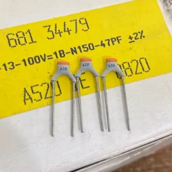 5PCS 47PF 100V Imported High Frequency Silver Film Porcelain Chip Capacitors 47P 2%