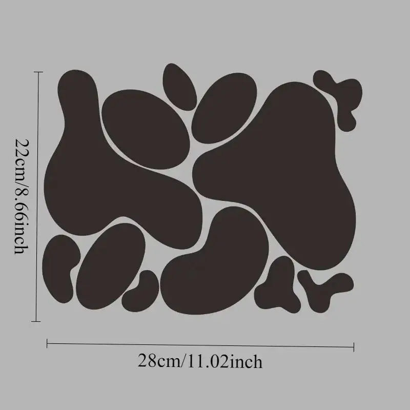

1Set Abstract Organic Shape Vinyl Stickers, Cool Racing Decals for Motorcycle Car Body Window Decor