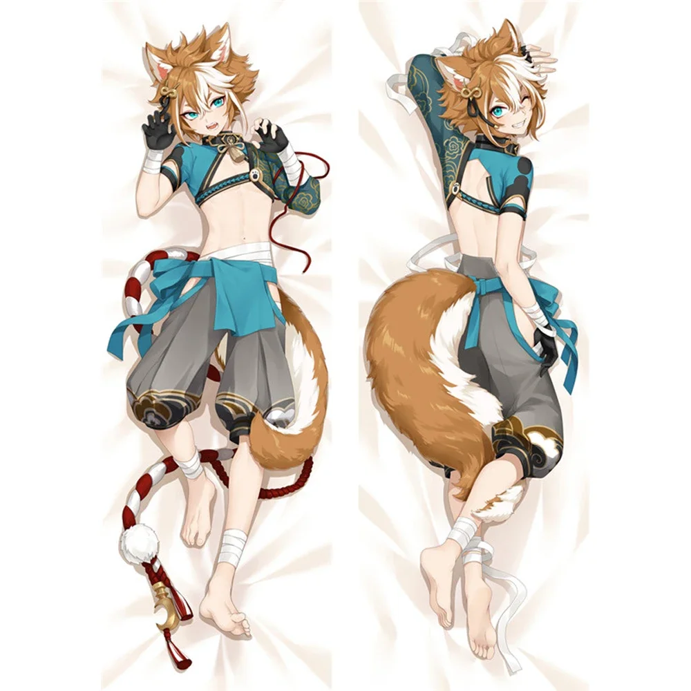 

Game Genshin Impact Pillow Case Inazuma Gorou Cosplay Hugging Body Pillow Case Cover Bedding Anime Gorou Dakimakura Pillowcase