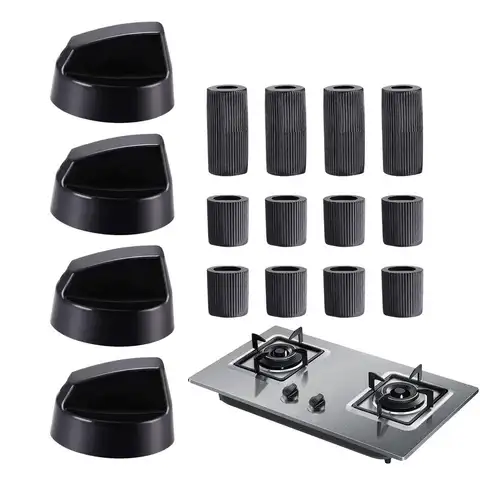 4Pcs Replacement Switc h Knob Plastic Knob Gas Stove Control Knob General Range Oven Knob Cooker Hob Knob For Benchtop Burner