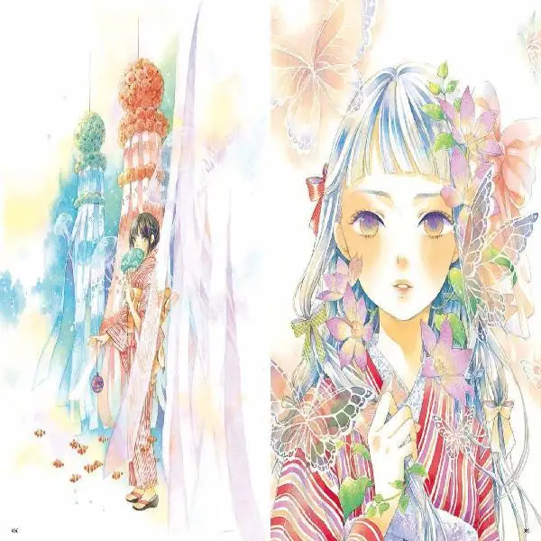 Color: Yufunko's Fresh Girl Style Painting Japanese Watercolor Illustration Fresh and Charming Girl Manga Tutorial Book