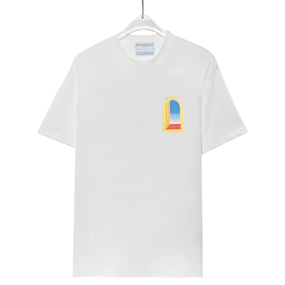 

Летние модные трендовые футболки для мужчин, свободные футболки с принтом Casa, мужские и женские хлопковые футболки с круглым вырезом и короткими рукавами