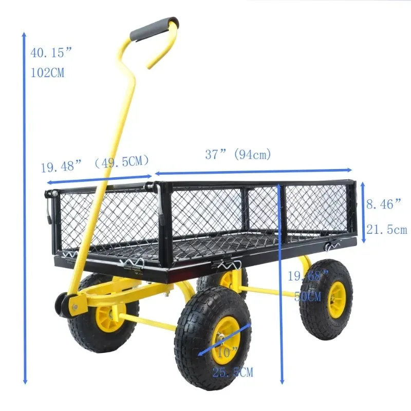 

Heavy-Duty Multipurpose Cart –Effortless Firewood Transportation –Ideal for Garden and Outdoor Use