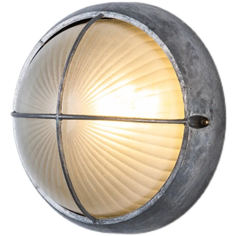 Vintage Industrial IP65 Waterpro Aluminium Box Wall Lights Outdoor Lamps E27 LED WitFrosted Glass Shade Courtyard Lamp