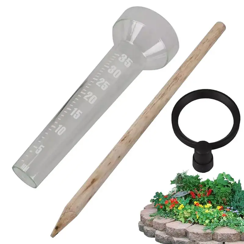 

Water Gauge For Rain Portable Rainfall Garden Outdoor Rain Gauges With Large Numbers Scale Meter Collect Rainwater supplies