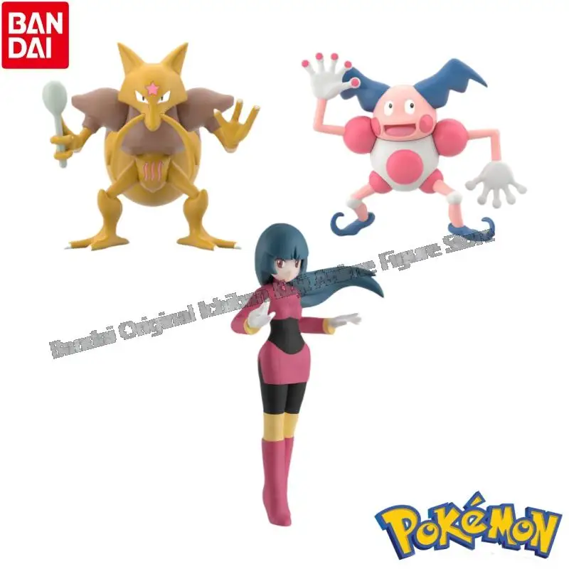 

В наличии Модель Куклы Bandai Совершенно новая в штучной упаковке Pokemon Sw Sabrina Sabrina Mr Mime Персонажи аниме Оригинальный гаражный комплект Фигурка