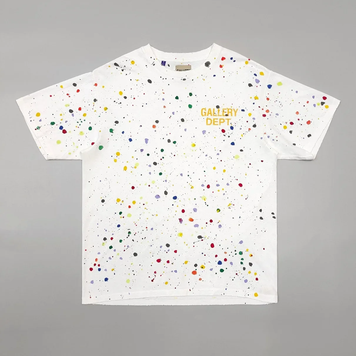 Gallery Dept Ink Sprinkle Letter Print Short Sleeve T-Shirt