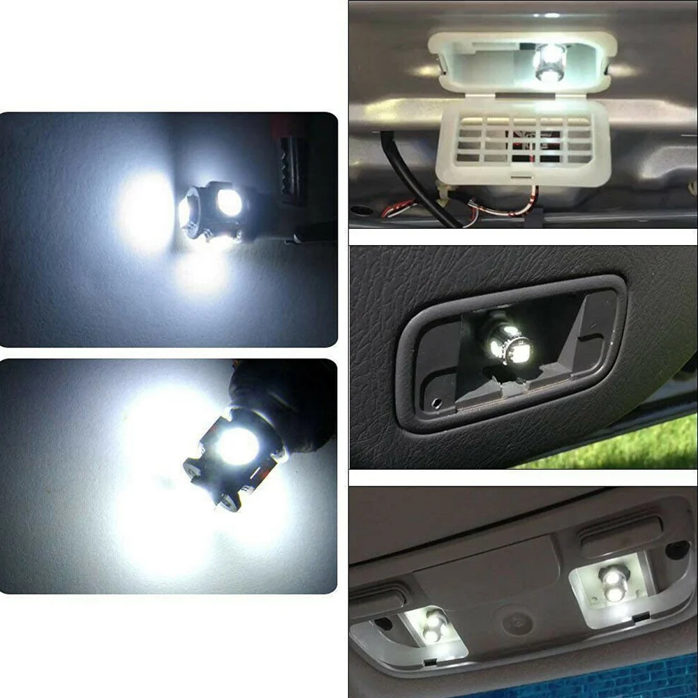 Imagem -06 - Lâmpadas de Led Branco Super Cunha 5-smd 5050 W5w 2825 158 192 168 194 50 Pcs