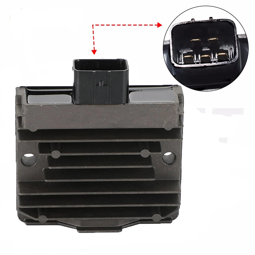 

Motorcycle Voltage Regulating Rectifier Black Modification Suitable For Kawasaki ER400 ZR900 KLE300 EJ800 ZX1000 636 Z650