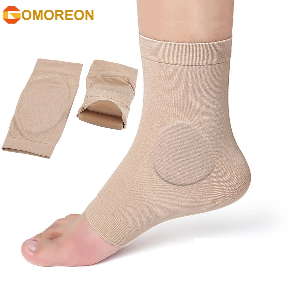 1Pair Plantar Fasciitis Socks, Achilles Tendon Heel Protector Compression Padded Sleeve Socks for Bursitis,Tendonitis,Tenderness