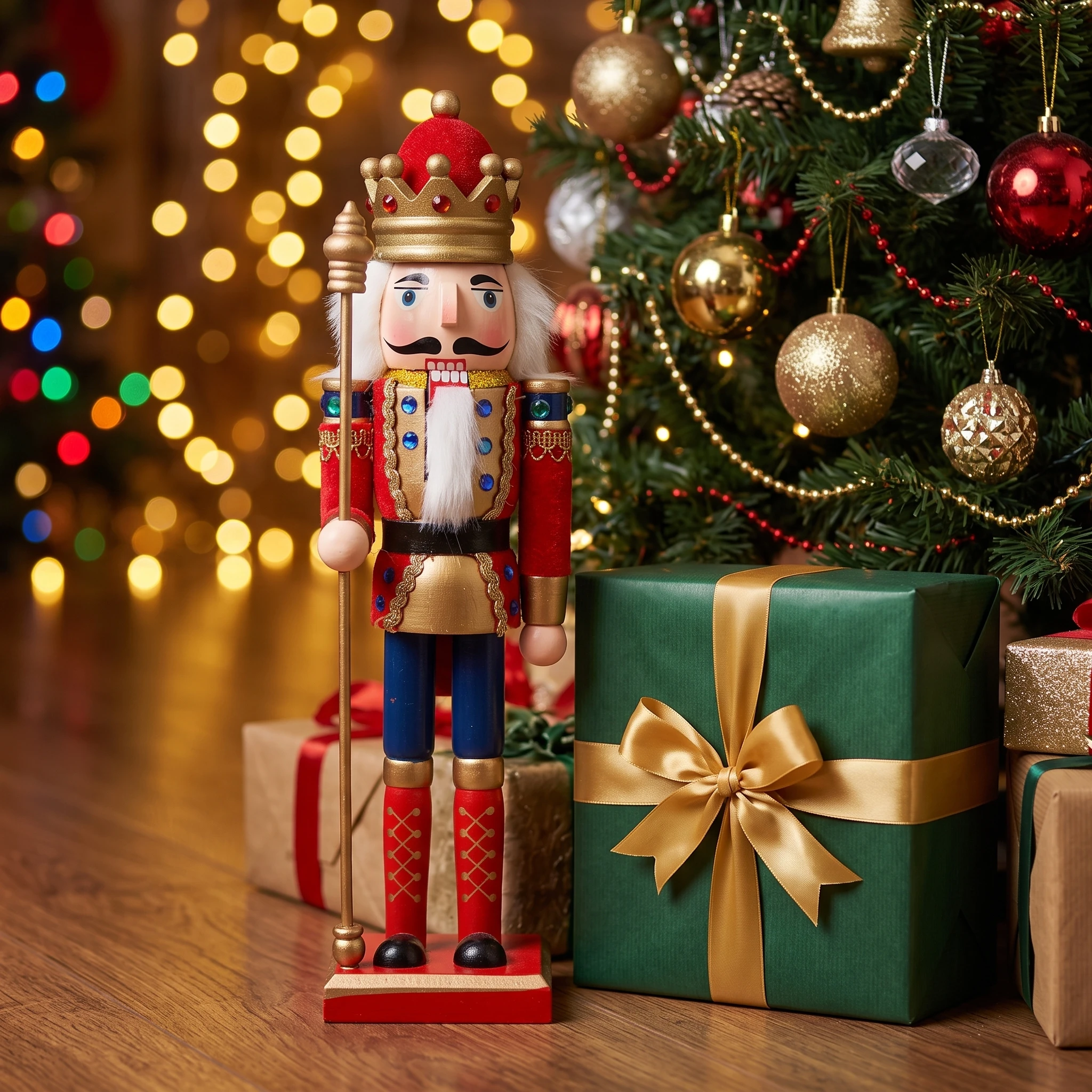 Nutcracker Statue Classic Traditional Christmas Table Fireplace Christmas Home Decoration
