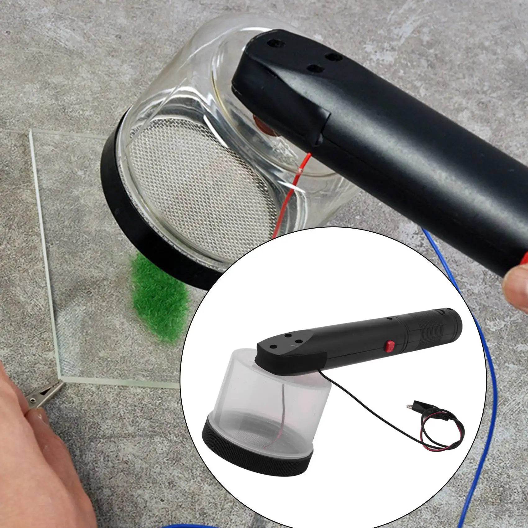 ABLP Modello di paesaggio in miniatura Materiale floccato Applicatore di erba statica Modellazione Accessorio artigianale per hobby
