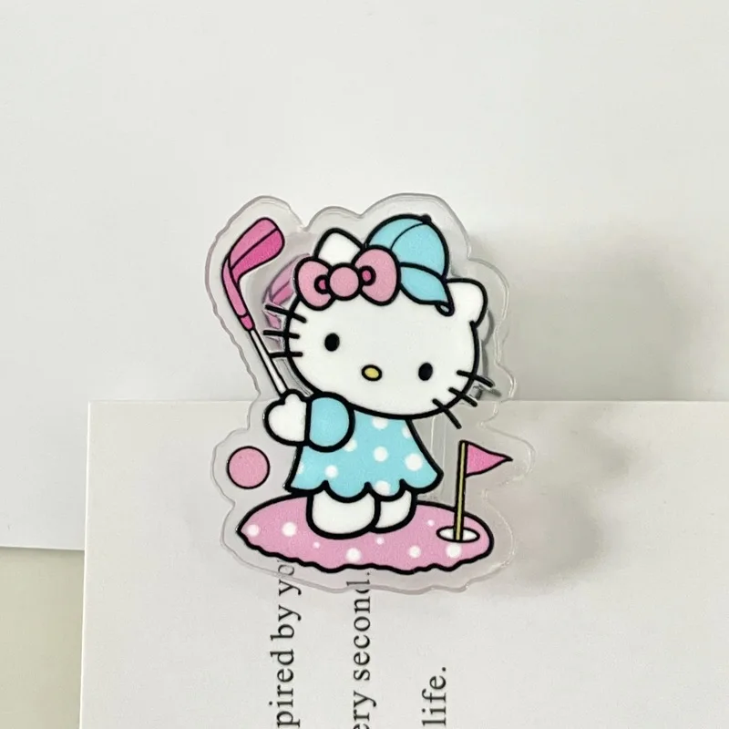 Imagem -05 - Sanrio Cute Note Holder Anime Cartoon Papelaria Presente de Alta Aparência pp Clip Kuromi Melody Sealing Clip Ins Estudante 25 Pcs