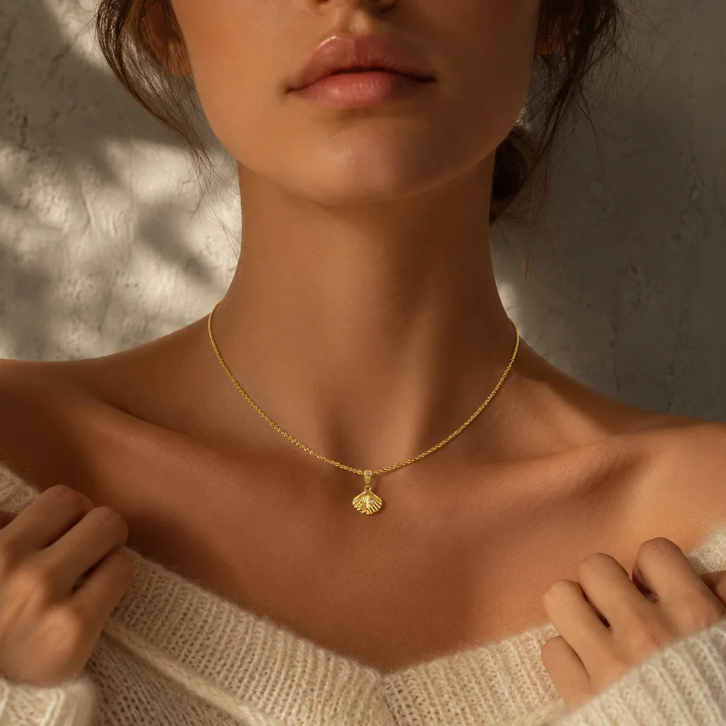 ZHENL Niedliche Y2K Ästhetik Ozean-Serie Tier-Anhänger Charms Vergoldeter Edelstahl DIY Kette Jubiläums-Geburtstags-Schmuck – Detail 17
