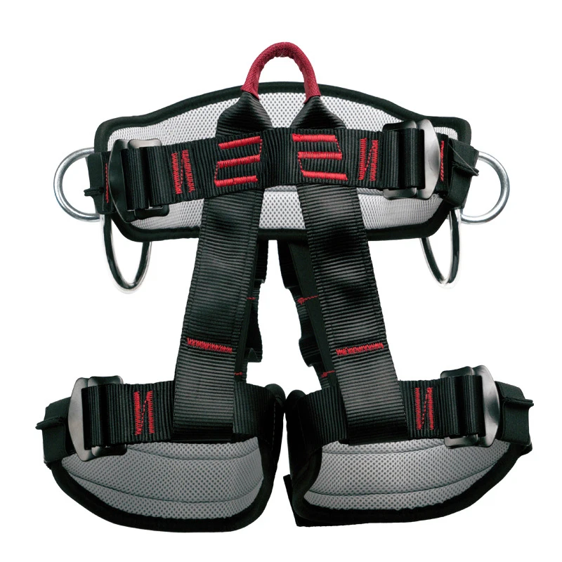 Safety Climbing Belt 25KN for Outdoor Rock Climbing Expand Training Half Body Harness Protective Supplies, Survival Equipment