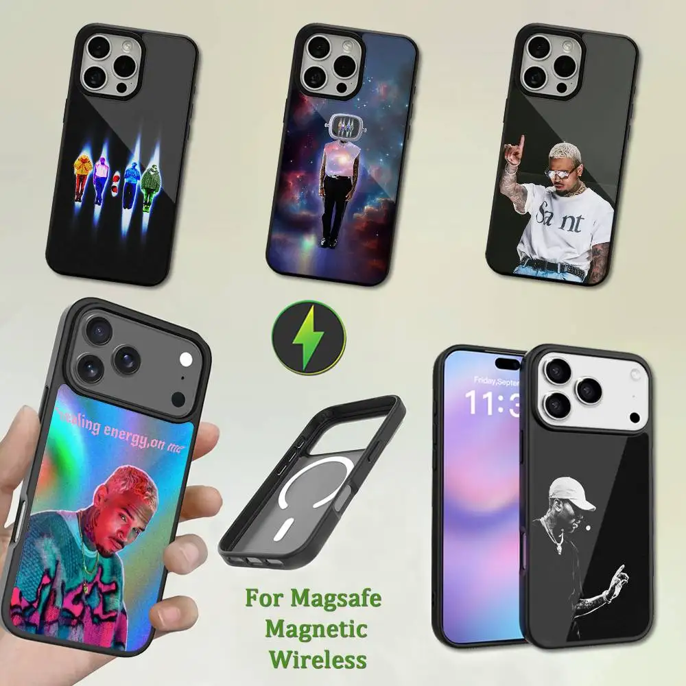 

C-Chris B-Browns Singer-11 Phone Case For iPhone 13,12,11,16,15,17,14,Pro,Max,Plus,Mini,Magsafe,Magnetic Wireless Charging
