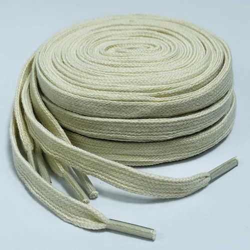 Imagen 1 del producto Blanco arroz Qvah Owens hombre mujer zapatos encaje 100% algodón reemplazar el cordón 200cm 135cm para botas altas zapatillas bajas