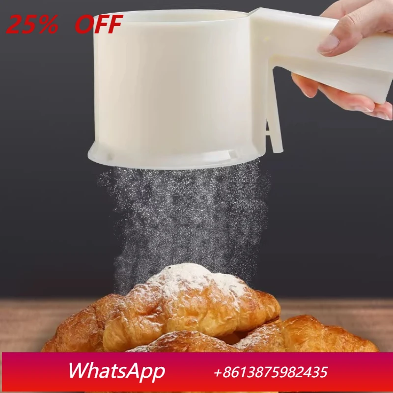 

LMM stainless steel hand-held surface sieve flour sieve semi-automatic sieve for baking