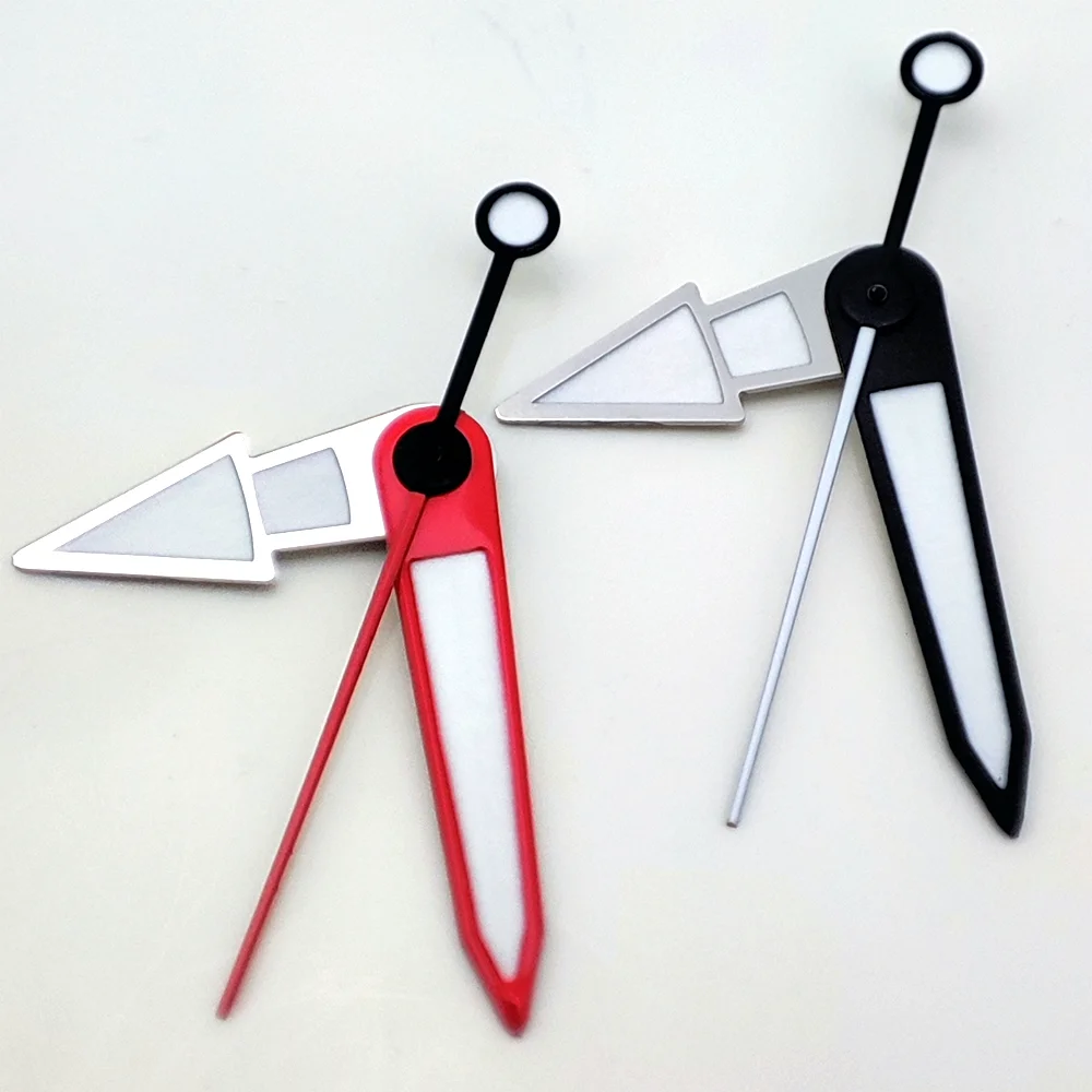 เข็มนาฬิกา NH35มือแดง/ดำเหมาะสำหรับ NH35/NH36อะไหล่เปลี่ยนนาฬิกา