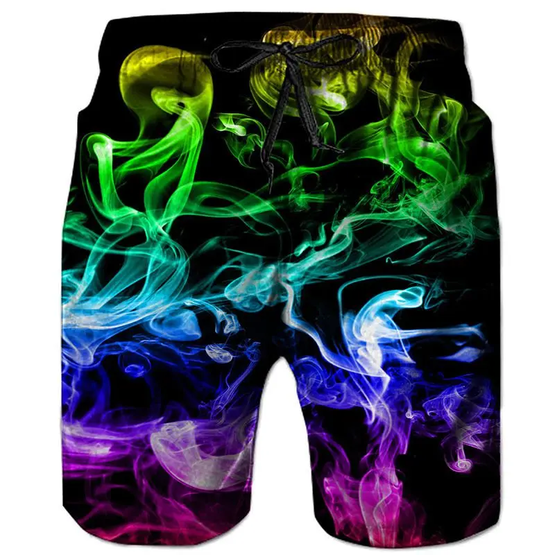 

Cartoon loose casual shorts mens summer 3D printed sports beach pants