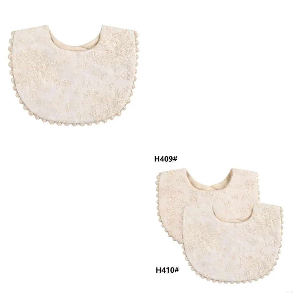 

Нагрудники для маленьких девочек, новорожденное слюнявое полотенце в стиле бохо с вышивкой Флора