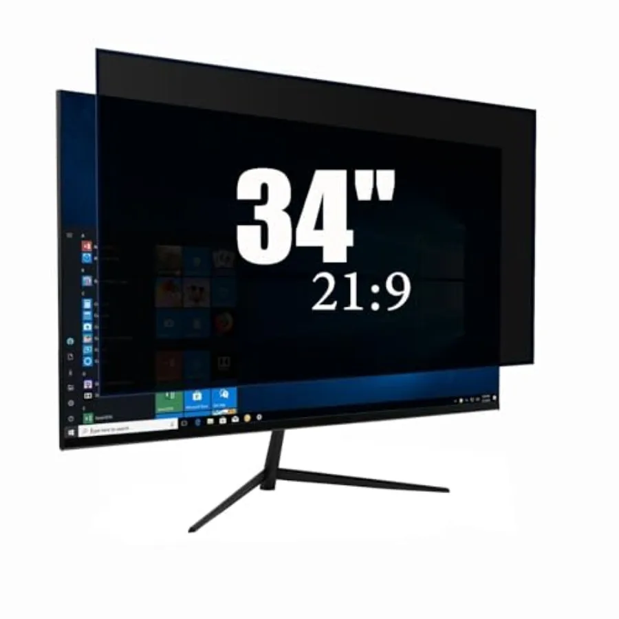 

34-дюймовая защитная пленка для широкоформатного монитора 21:9 с функцией блокировки синего света, антибликовым и антицарапинным покрытием для защиты конфиденциальности данных