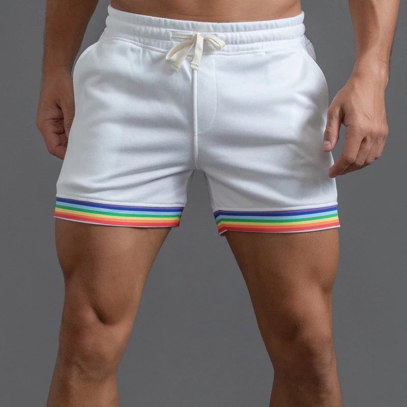 Arc-en-ciel Homme Short De Mode Coloré