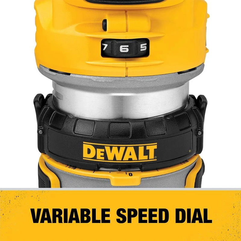 DEWALT DCW600 20V XR Brushless Cordless Router Engraving Machine Slotting Trimming Machine Woodworking Power Tool