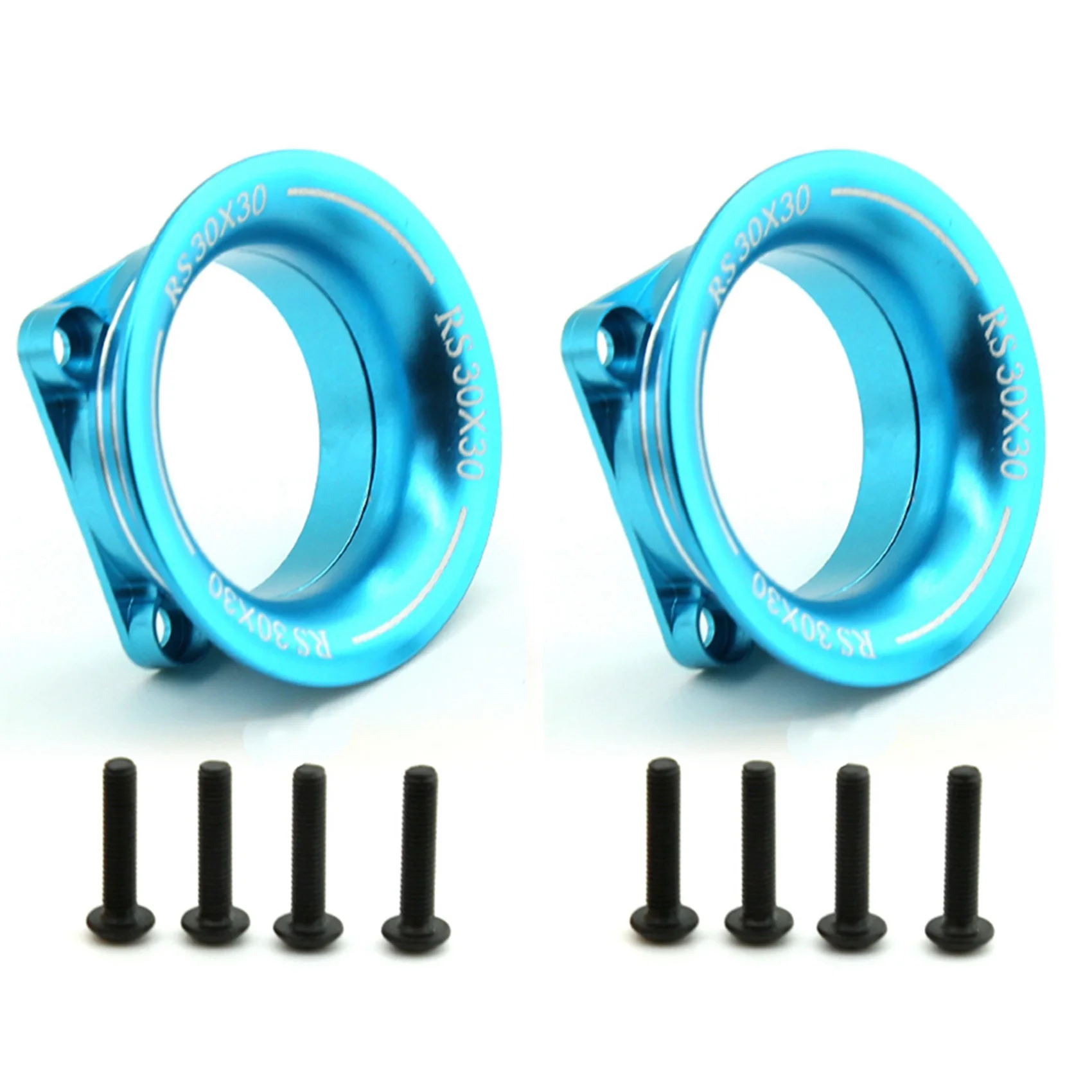 B78B-2Pcs 30X30 Cooling Fan Cover Air Cooling Channel For 540 550 3650 Motor/ESC Heatsink 1/10 1/8 Sakura D3 D4 HSP RC Car,4