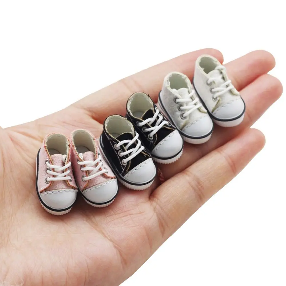 Casual Canvas Shoes for 1/11 OB11 Doll Clothes Accessories Dolls Sports Wear Shoes 2.5*1.2cm Fashion Sneakers DIY Doll Gift Toys