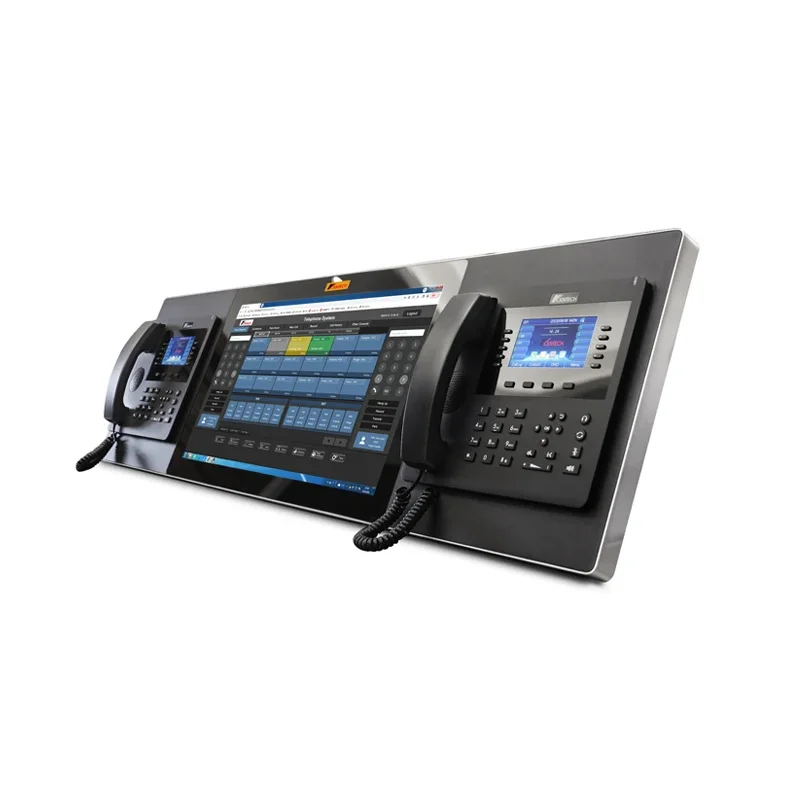 KNTECH Ip Pbx System software Control Center Desk With Ip Pbx System software Control Center Attendant Console KNDDT-1-A21