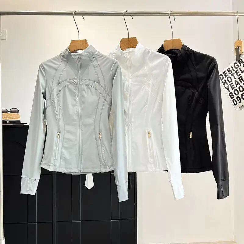 

Женская спортивная одежда для йоги Qui Dry Running Fitn, пеший туризм, защита от солнца, дышащая верхняя одежда, летняя прохладная одежда