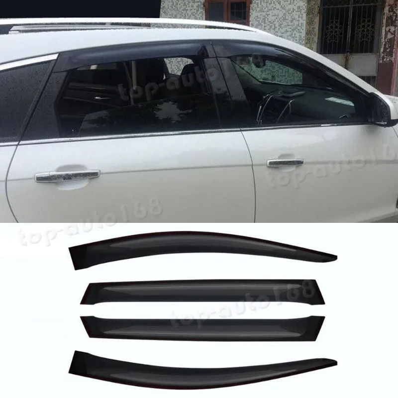 Smoke Black Window Visor Vent Shades Sun Rain Guard For Cadillac SRX 2010-2016