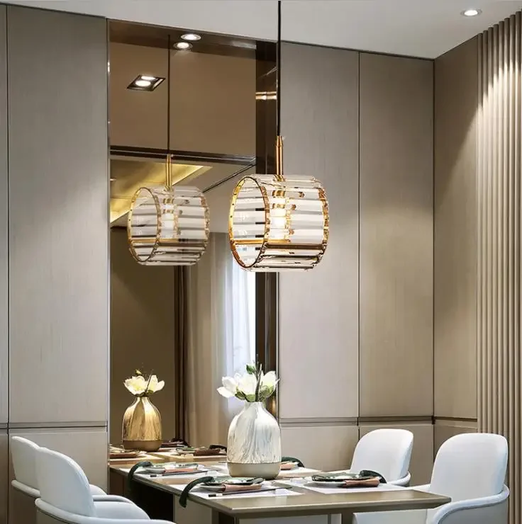 

New Creative Modern Crystal Chandeliers Led Chandelier Lighting Gold Copper Lamp 110V 220v Lustre LED Dinning Room Bar Light