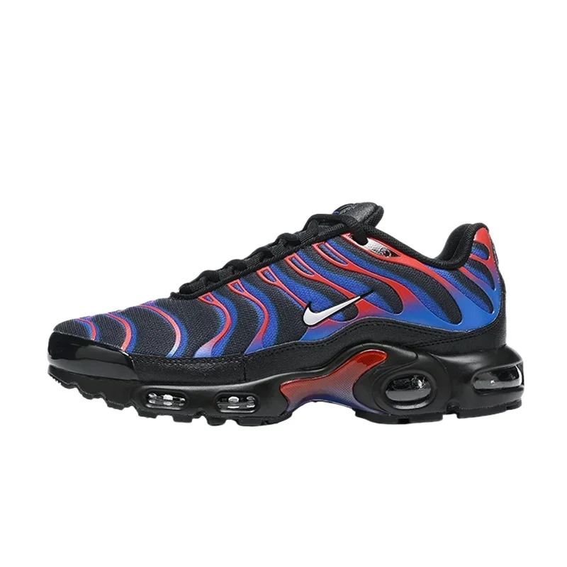 Las zapatillas para correr Nike Air Max Plus para hombre son antideslizantes, duraderas, cómodas, deportivas, amortiguadoras, transpirables, blancas/rojas unisex