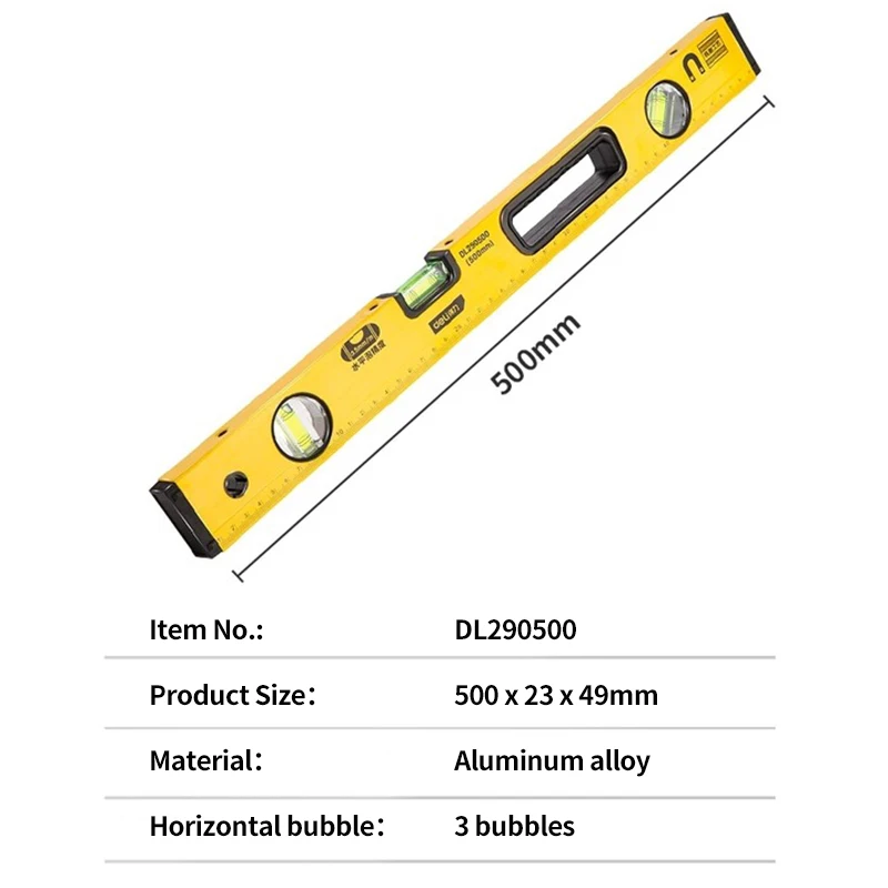 T50 wysoka precyzja poziomica magnetyczna linijka z wysokim łożyskiem bąbelki odporne na rwicę linijka pozioma poziomica linijka balansu