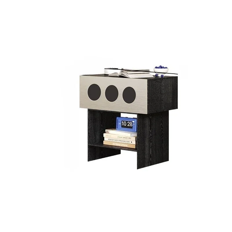 

Medieval bedside table, new light luxury, high-end bedroom bedside replacement, creative small apartment sofa side few