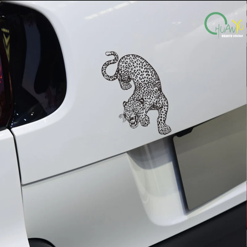 Electric car decals waterproof sun protection decoration small kitten leopard car body decals scratch cover